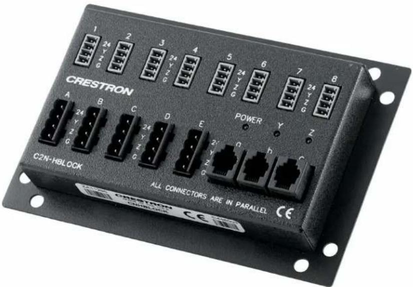 CRESTRON A B C D E POWER Y Z 24 Y Z G 24 Y Z G 24 Y Z G 24 Y Z G 24 Y Z G 24 Y Z G 24 Y Z G 24 Y Z G 24 Y Z G 24 Y Z G 24 Y Z G 24 Y Z G 24 Y Z G 24 Y Z G 24 Y Z G 24 Y Z G 24 Y Z G 24 Y z C2N-HBLOCK ALL CONNECTORS ARE IN PARALLEL CE