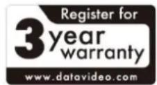 DataVideo HS-3200 - Three Year Warranty - 1