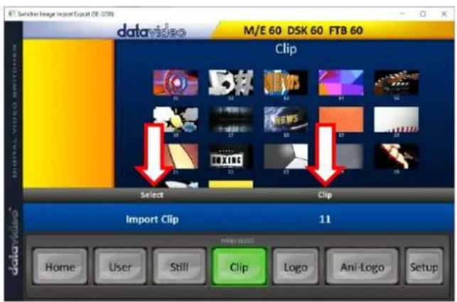 Selchen Image Import Excel OE 2009 M/E 60 DSK 60 FTB 60 Clip Select Clip Import Clip 11 Home User Still Clip Logo Ani-Logo Setup