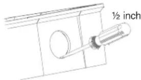 ½ inch