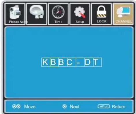 Picture Audio Time Setup LOCK CHANNEL KBBC - DT Move Next ME3D Return