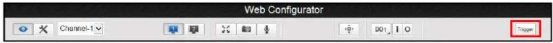 Web Configurator Channel-1 Trigger