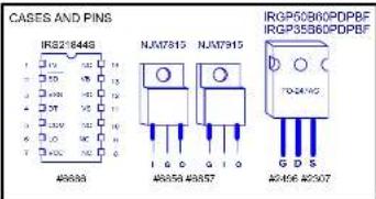 CASES AND PINS IRG216448 NJM7815 NJM7915 IRGP08060DPBF IRGP35860DPBF 4A8588 4A8589 4A8590 4A8591 4A8592 4A8593 4A8594 4A8595 4A8596 4A8597