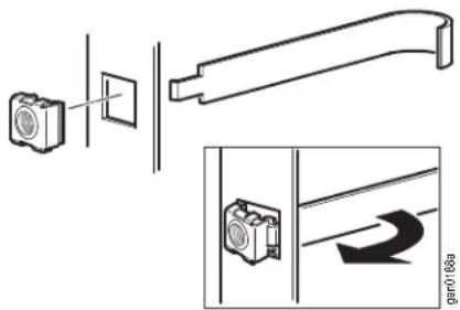 Technical diagram showing mechanical component assembly and directional view with labeled section 'gan0168a'