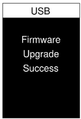 USB Firmware Upgrade Success
