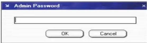 Admin Password OK Cancel