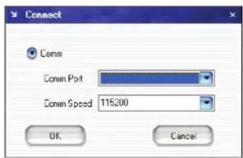Connect Conn Conn Port Conn Speed 115200 OK Cancel