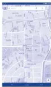 Scanned map image with visible street names and location markers