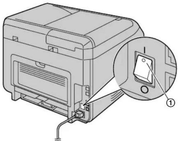 PANASONIC KX-MB1985CN - 打开 / 关闭电源 - 1