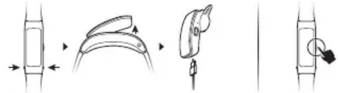 HUAWEI TalkBand B5 - Powering on the band - 1