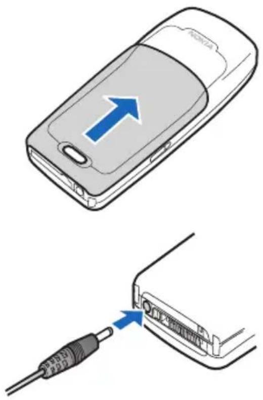 NOKIA 2125i - Cargar la batería - 1