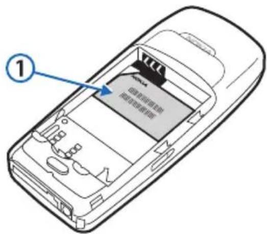 NOKIA 2125i - Localizar la etiqueta de su teléfono - 1