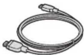 Illustration of a coiled cable with two connectors (no text or symbols)