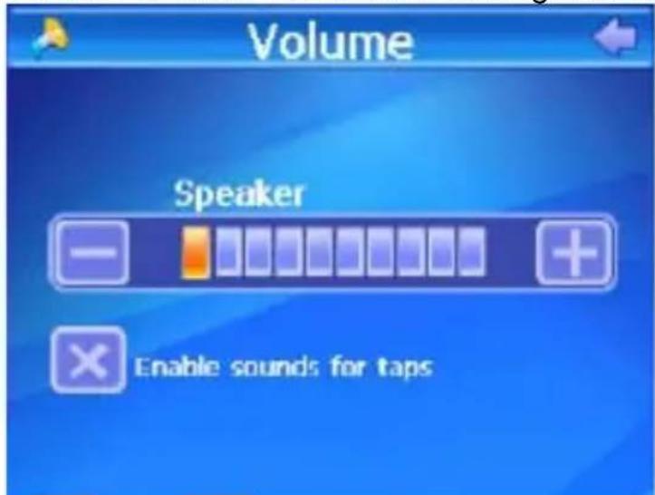 Volume Speaker Enable sounds for taps