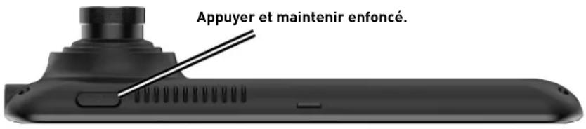 Appuyer et maintenir enfoncé.