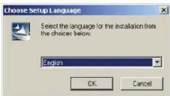 Choose Setup Language Select the language for the installation from the choices below. English OK Cancel