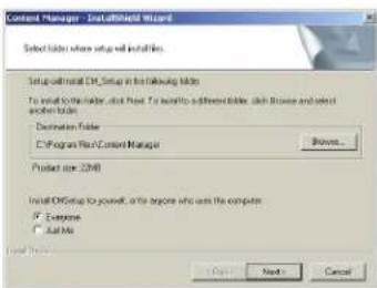Context Manager - InstallShield Wizard Select other where virtual install files. Setup to install C:\Setup in Installing Mode To install C:\Make\stop.exe. To install C:\ Costa\Tools, click Browse and select install mode. Destination Folder C:\Program Run Content Manager Browse... Product size (20MB) Install C:\Setup to publish, or to prepare who uses the computer • Exercise • Quick Next Next Cancel