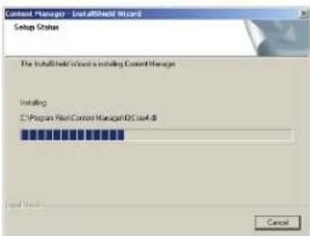 Context Manager - InstallShield Wizard Setup Status The InstallShield Wizard is installing Context Manager Installing C:\Program Files\Context Manager\D:\Users\01 Install Cancel