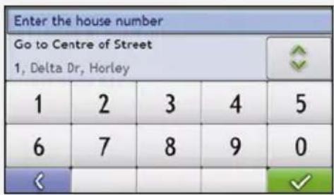 Enter the house number Go to Centre of Street 1, Delta Dr, Horley