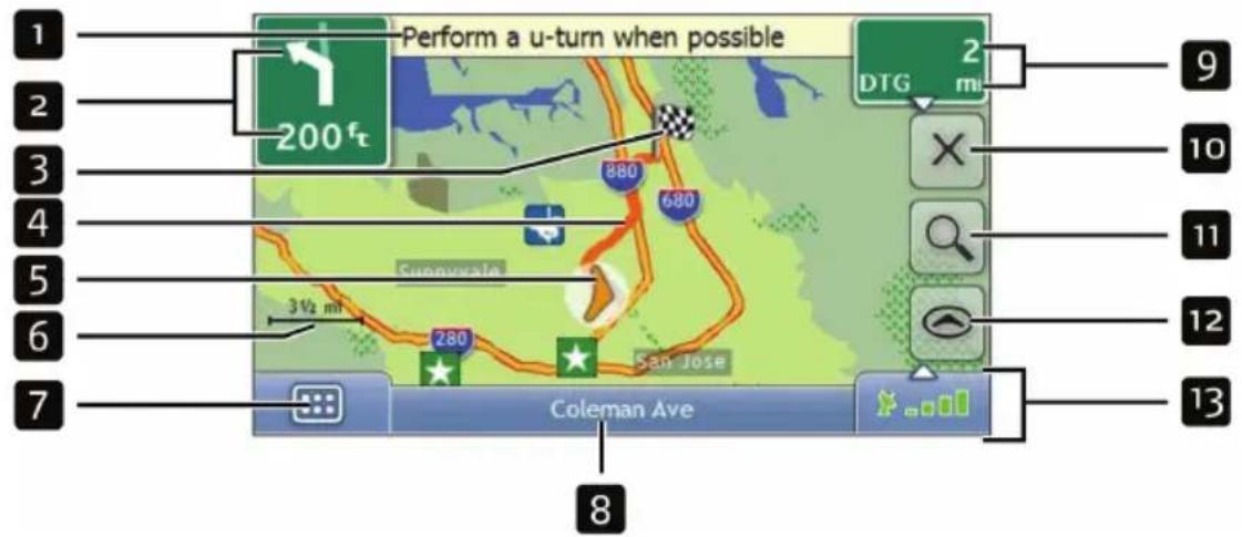 Perform a u-turn when possible 200ft DTG 2 mi 880 680 3½ mi San Jose Coleman Ave 1 2 3 4 5 6 7 8 9 10 11 12 13