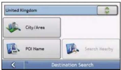 United Kingdom City/Area POI Name Search Nearby Destination Search