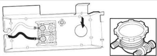 KITCHENAID KDTE204KPS - Instale el protector de cables - 1