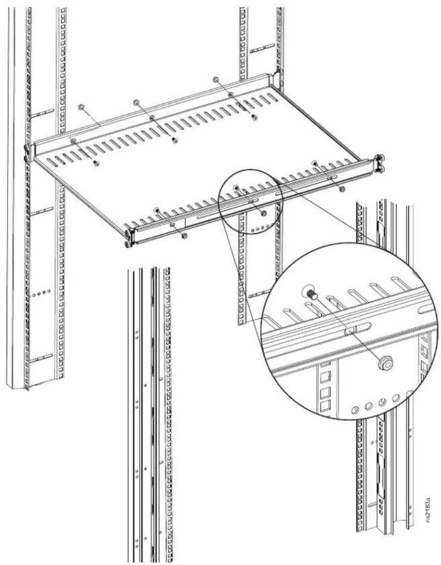 APC AR8122 - NetShelter™ Monitor / Fixed Shelf (250 lb Max Rated) - 2