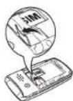 PANTECH P2030 - Inserting a memory card - 2