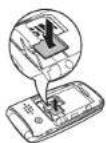 PANTECH P2030 - Inserting a memory card - 3