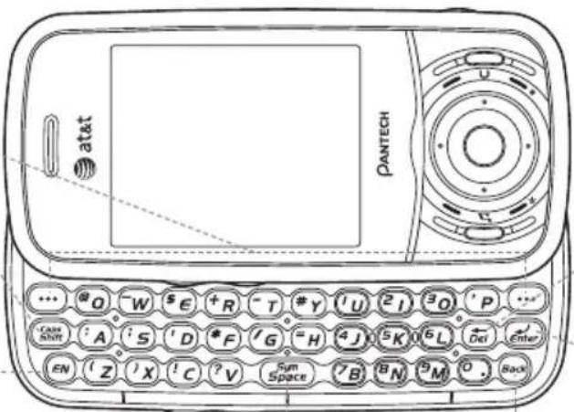 PANTECH atat @ Q W $ E + R - T # Y I U 2 I 3 Q ' P ... Case Shift : A ' S ' D * F ' G = H 4 J 5 K 6 L Dei Enter EN ' Z ' X ' C ? V Sym Space 7 B N 9 M 0 Back