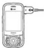 PANTECH C740 - To charge your battery - 1