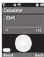 PANTECH C740 - Using the calculator - 1