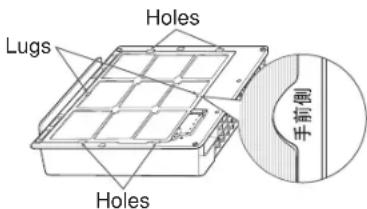 Lugs Holes Holes 手前側