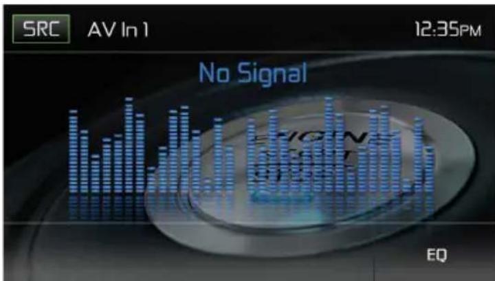 SRC AV In 1 12:35PM No Signal EQ