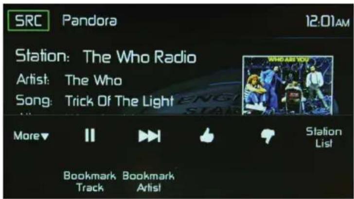 SRC Pandora 12:01AM Station: The Who Radio Artist: The Who Song: Trick Of The Light More▼ II ➕️ ➕ Station List Bookmark Bookmark Track Artist