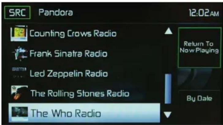 SRC Pandora 12:02AM Counting Crows Radio Return To Frank Sinatra Radio Now Playing Led Zeppelin Radio The Rolling Stones Radio The Who Radio By Date