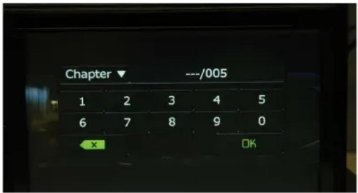 Chapter ▼ ---/005 1 2 3 4 5 6 7 8 9 0 x OK