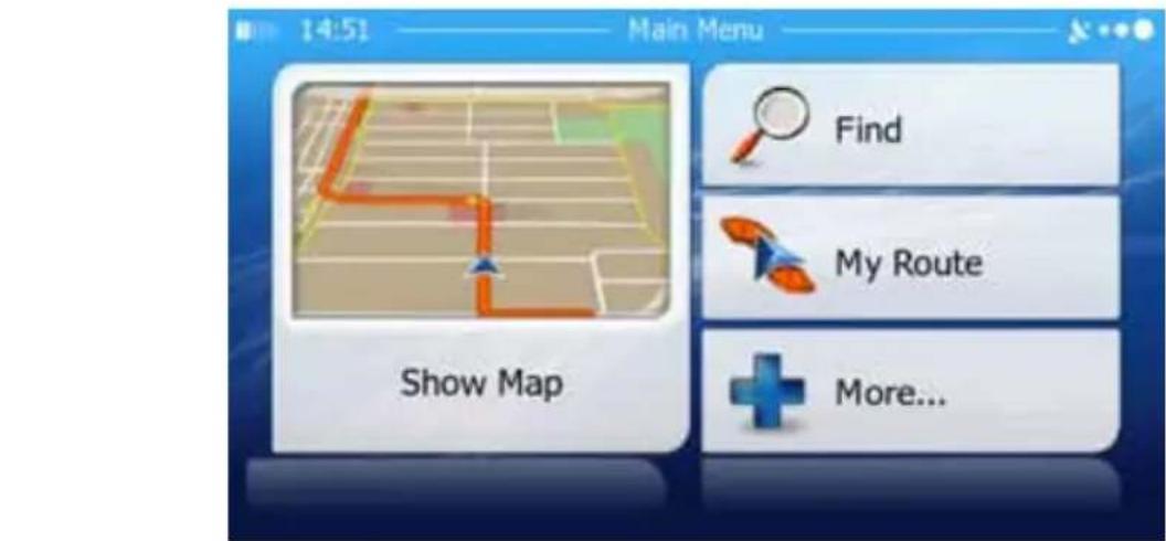 14:51 Main Menu Find My Route More... Show Map