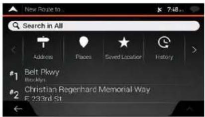 Search in All Address Places Saved Location History #1 Belt Pkwy Brooklyn #2 Christian Regenhard Memorial Way E 233rd St