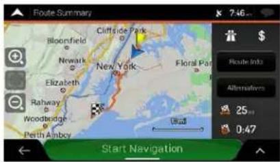 Route Summary Bloomfield Newark Elizabeth Rahway Woodbridge Perth Amboy Cliffside Park New York Floral Park Start Navigation Route Info Alternatives 25 0:47