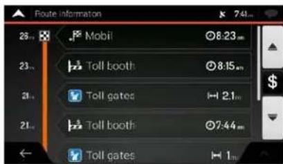 Route Information 26. Mobi 8:23.m 23. Toll booth 8:15.m 21. Toll gates H:2.1.m 21. Toll booth 7:44.m Toll gates H:1.m