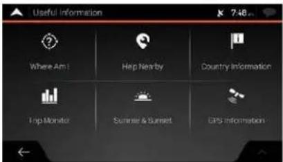 Useful information Where Am: Hep Nearby Country Information Irip Monitor Summer & Sunset GPS Information