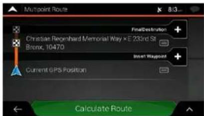 Multipoint Route Final Destination + Christian Reignhard Memorial Way > E 233rd St Bronx, 10470 Insert Wappoint + Current GPS Position Calculate Route