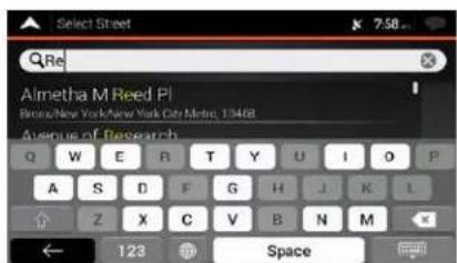 Select Street 7:58 Re Almetha M Reed PI Bions/New York/New York City Meter, 19468 Avenue of Research Q W E R T Y U I O P A S D F G H J K I Z X C V B N M ← 123 Space