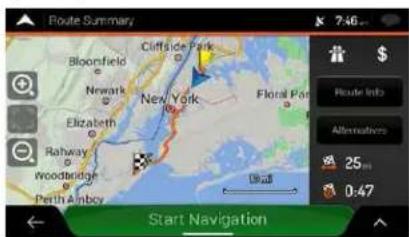 Route Summary Bloomfield Newark Elizabeth Rahway Woodbridge Perth Amboy Cliffside Park New York Floral Park Start Navigation Route Info Alternatives 25 0:47