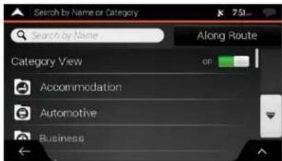 Search by Name or Category 75L Search by Name Along Route Category View on Accommodation Automotive Business