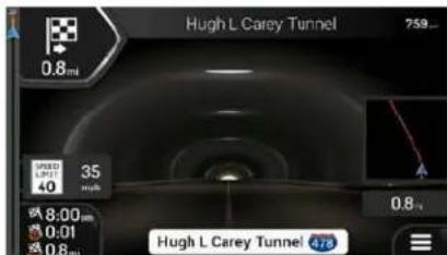 Hugh L Carey Tunnel 759... 0.8ml 35 40 8:00 0:01 0.8ml Hugh L Carey Tunnel 478