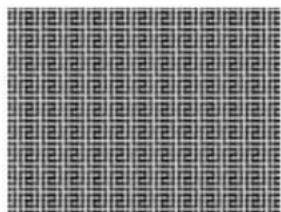 Repeating geometric pattern of repeating black and white squares (no text or symbols)