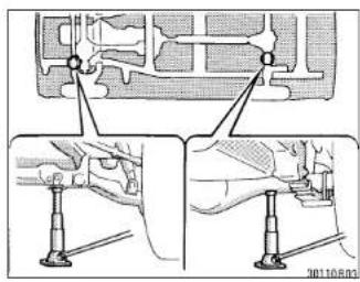 Technical diagram showing mechanical assembly with labeled components and a 30110680 reference marker