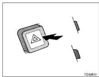 Diagram showing a warning symbol with an arrow pointing to a component, alongside two separate rectangular blocks with arrows.